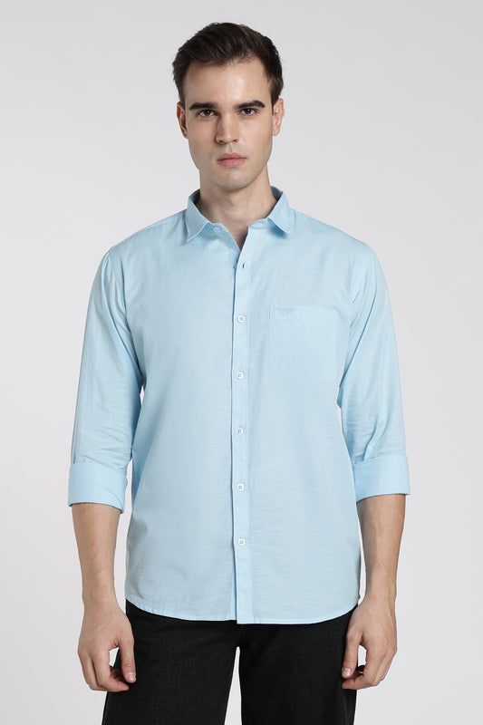 Sky Blue Twill Shirt
