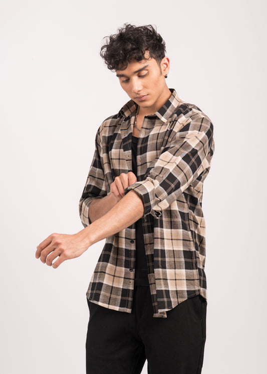 Desert Noir Plaid Shirt