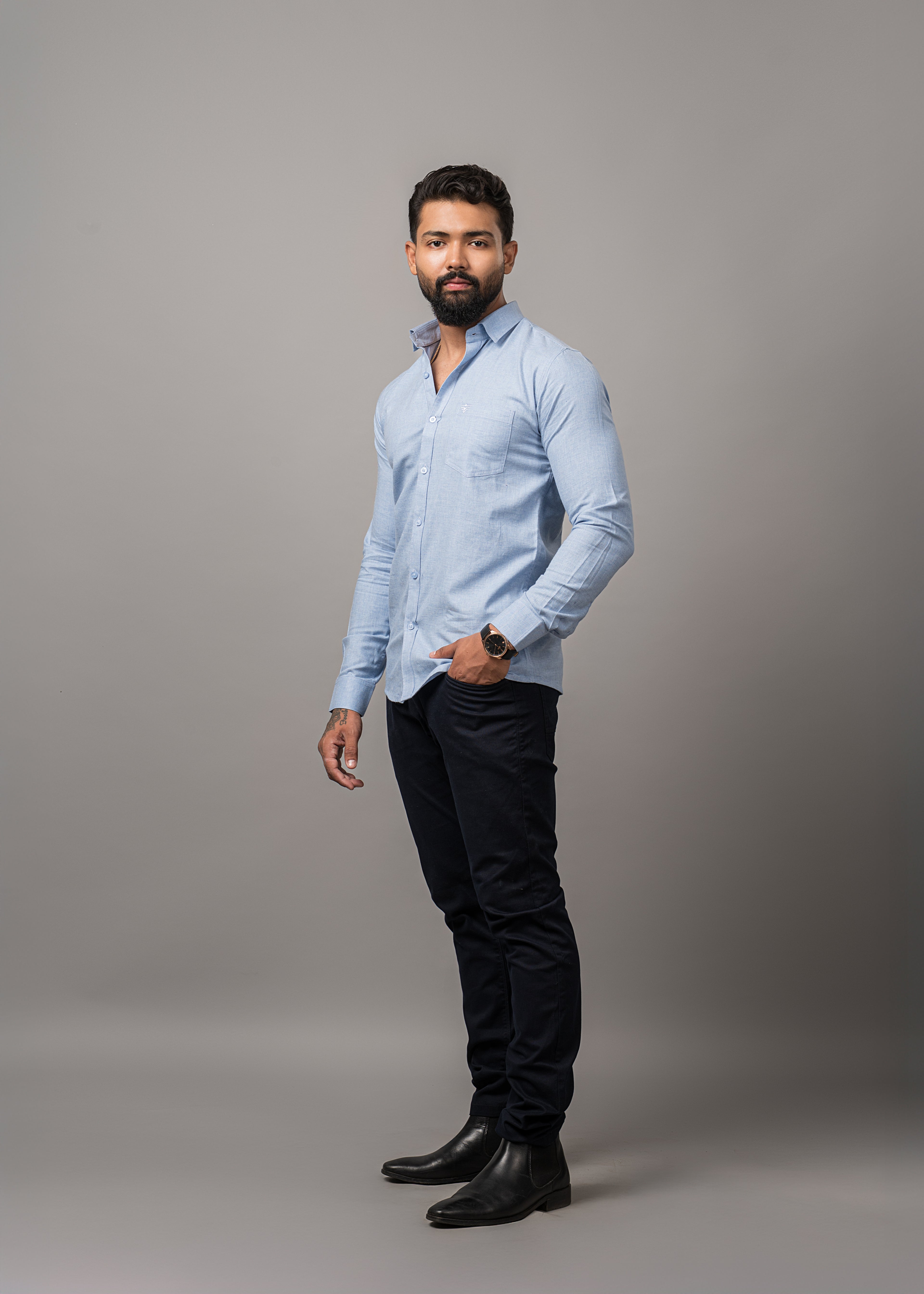 Men’s Blue Oxford Shirt