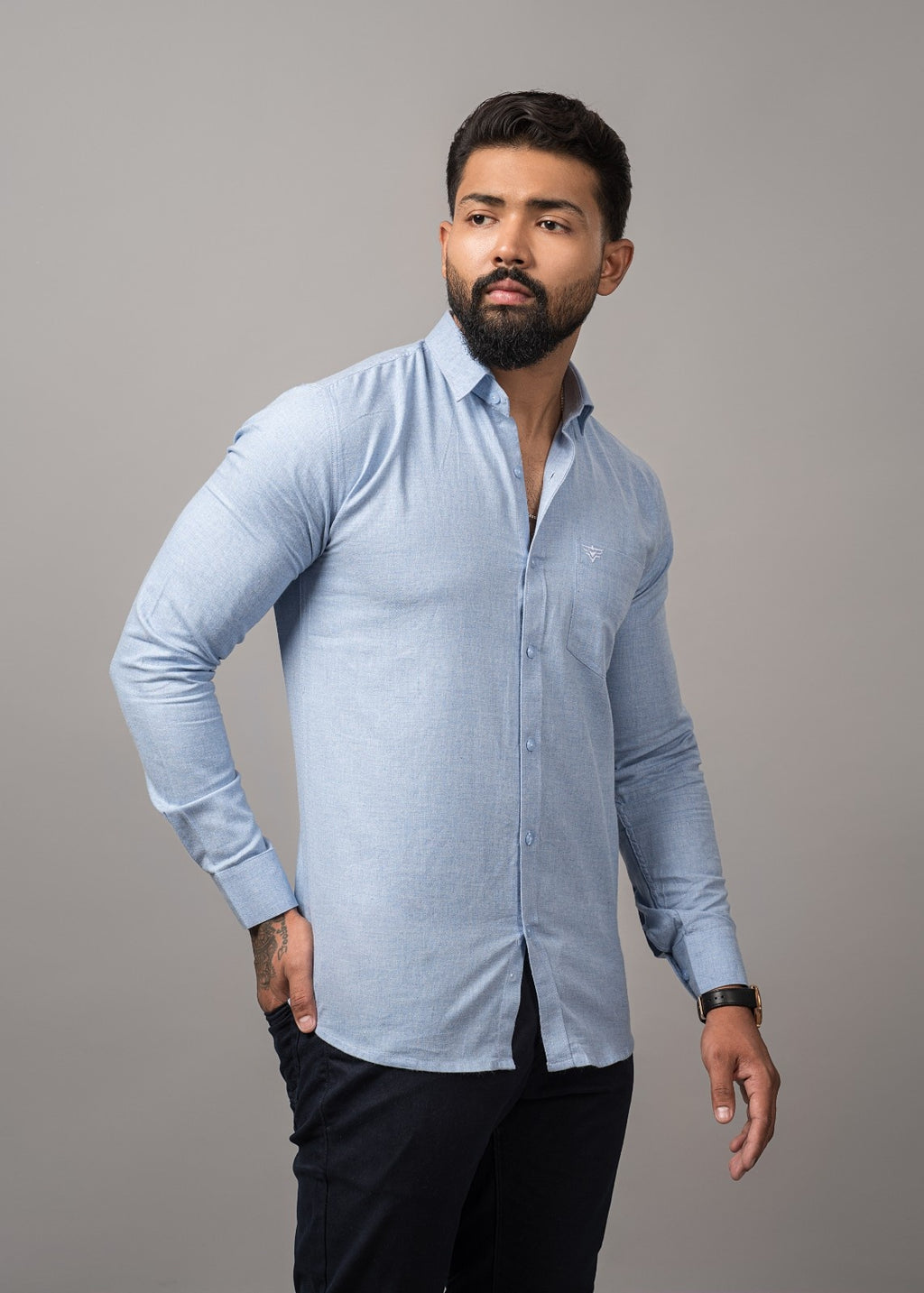 Men’s Blue Oxford Shirt