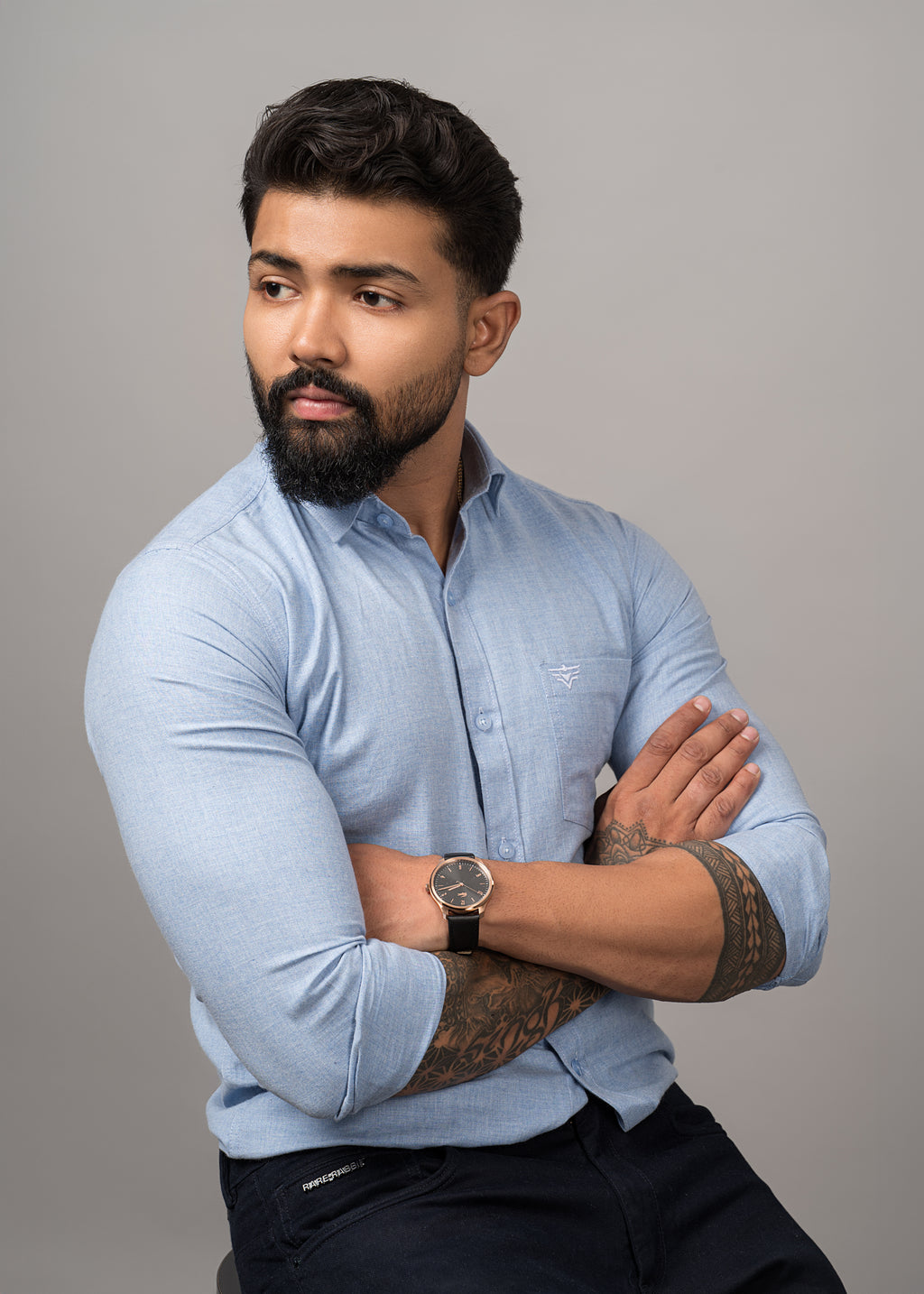 Men’s Blue Oxford Shirt