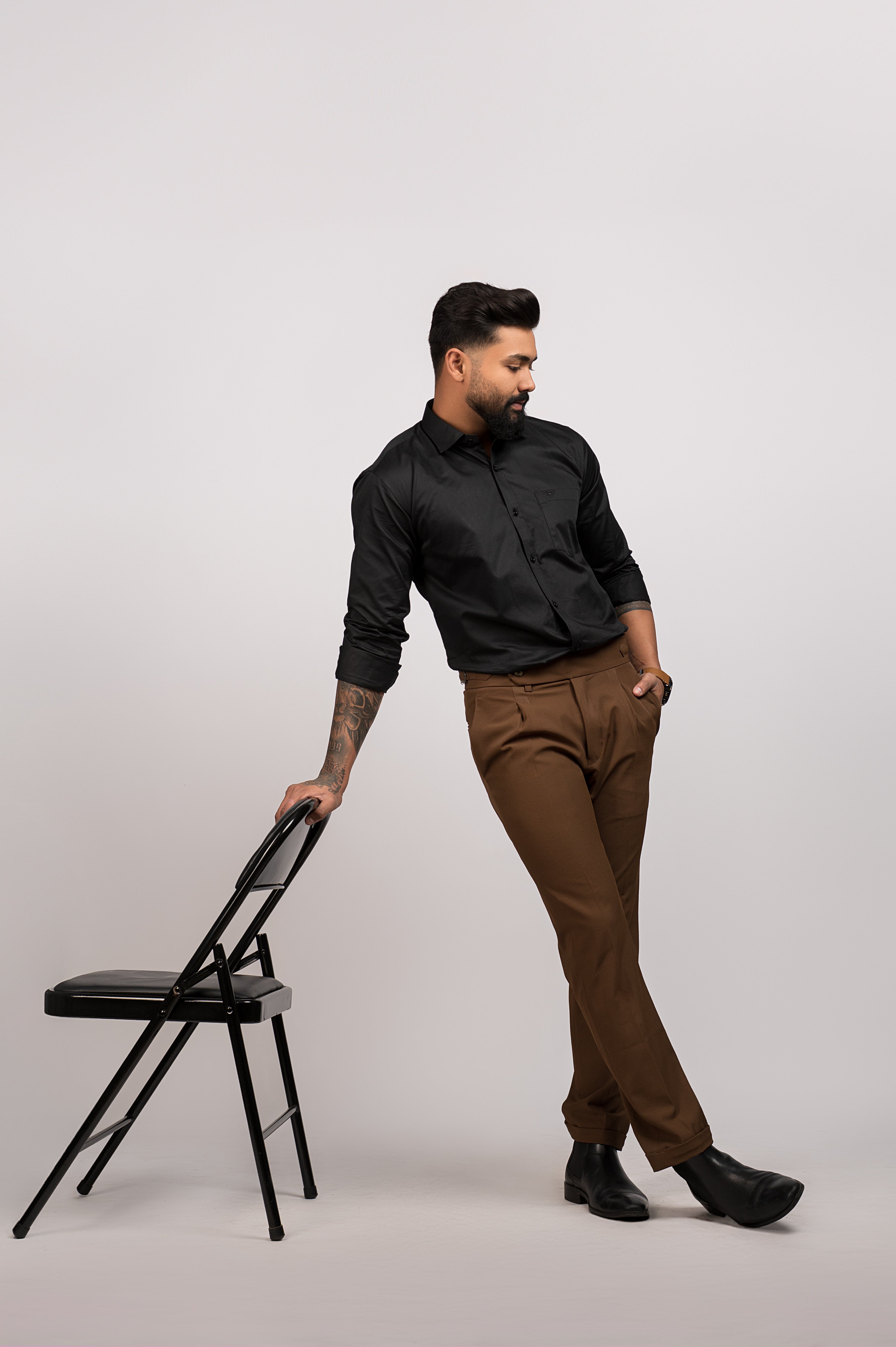 Men's Urban Fit Black Shirt