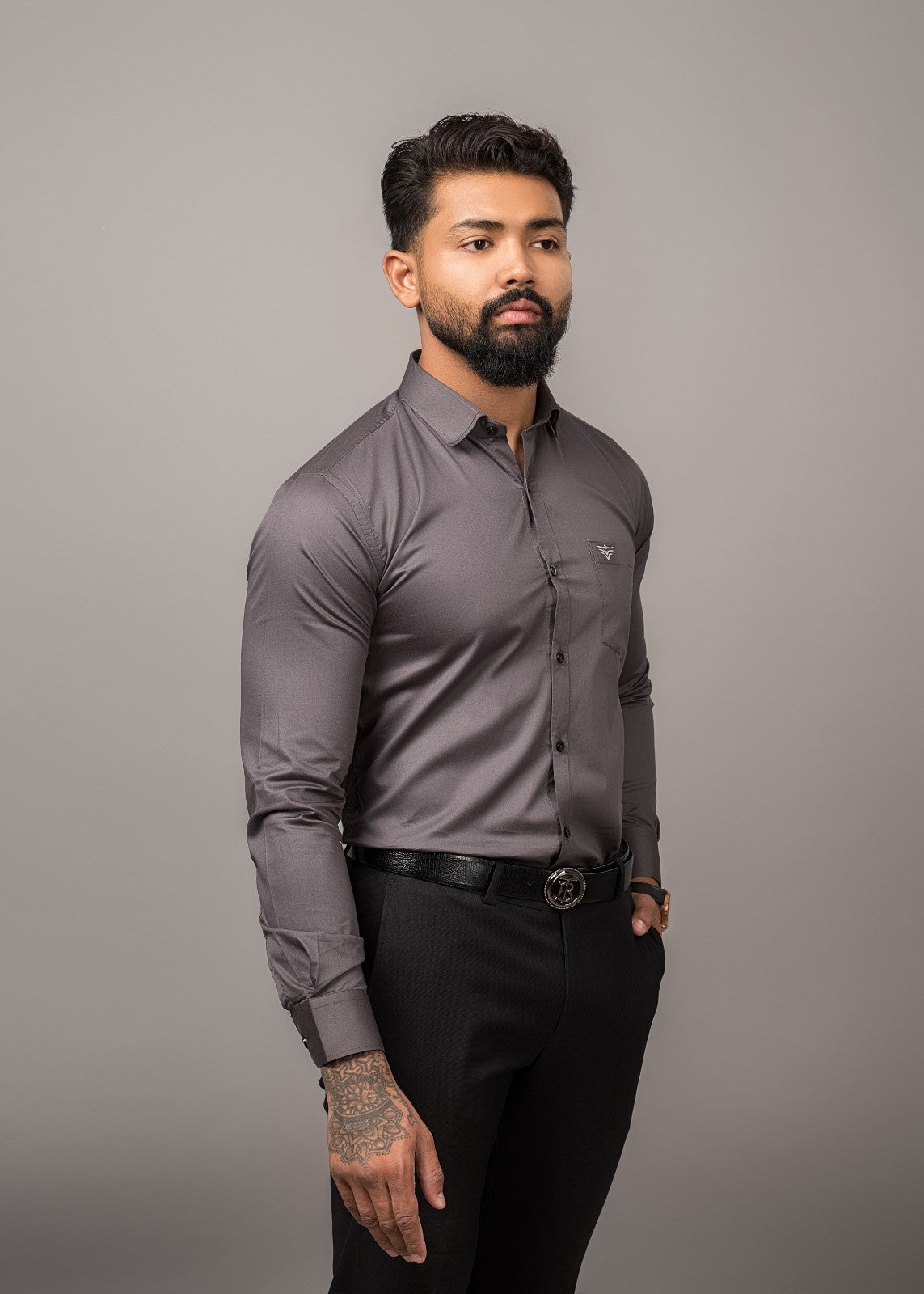 Men's Urban Fit Dark Grey Shirt