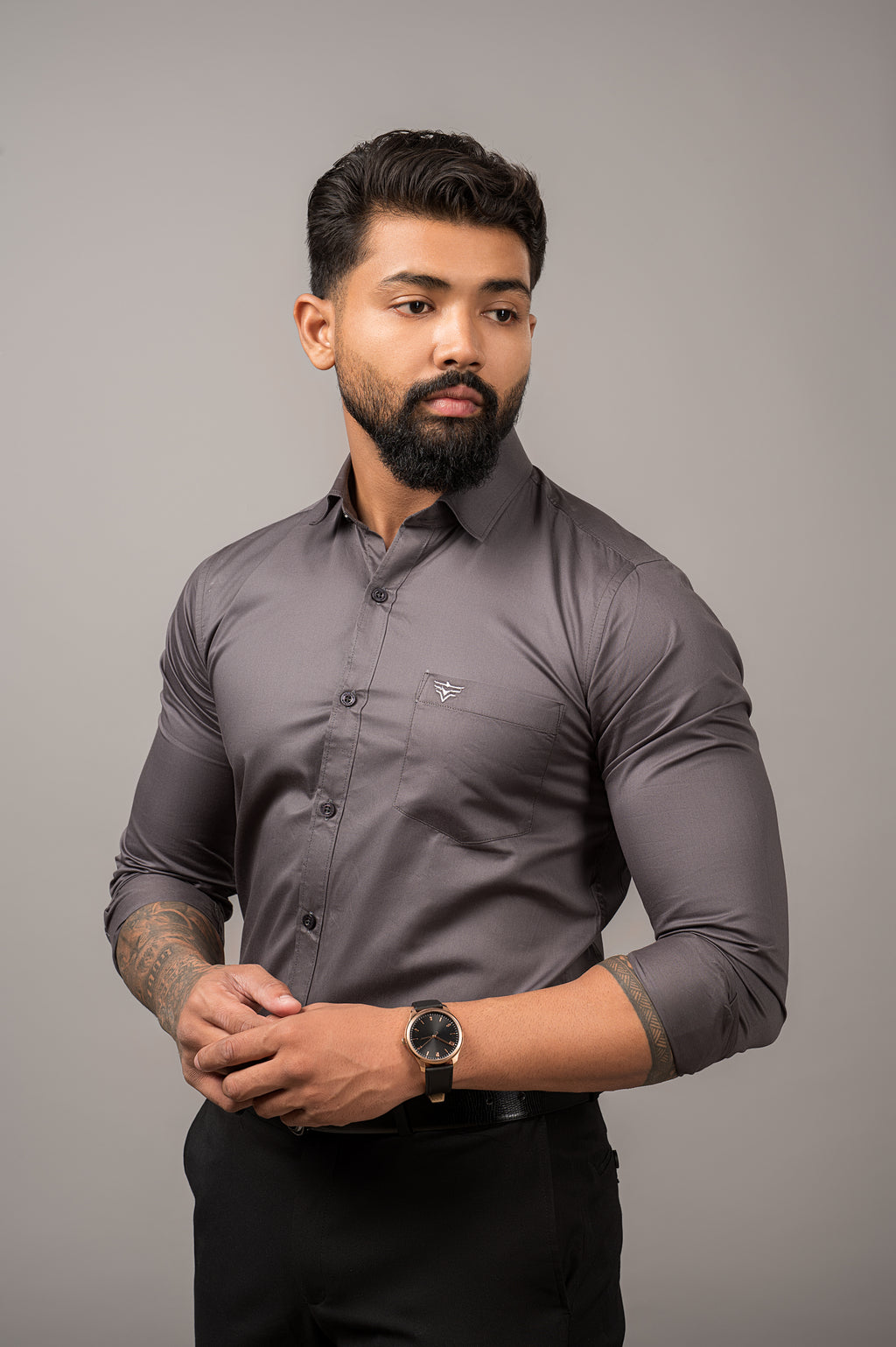 Men's Urban Fit Dark Grey Shirt