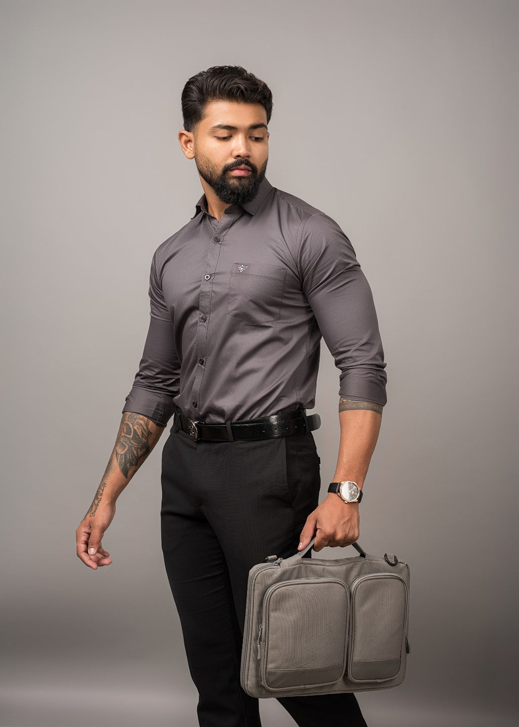 Men's Urban Fit Dark Grey Shirt