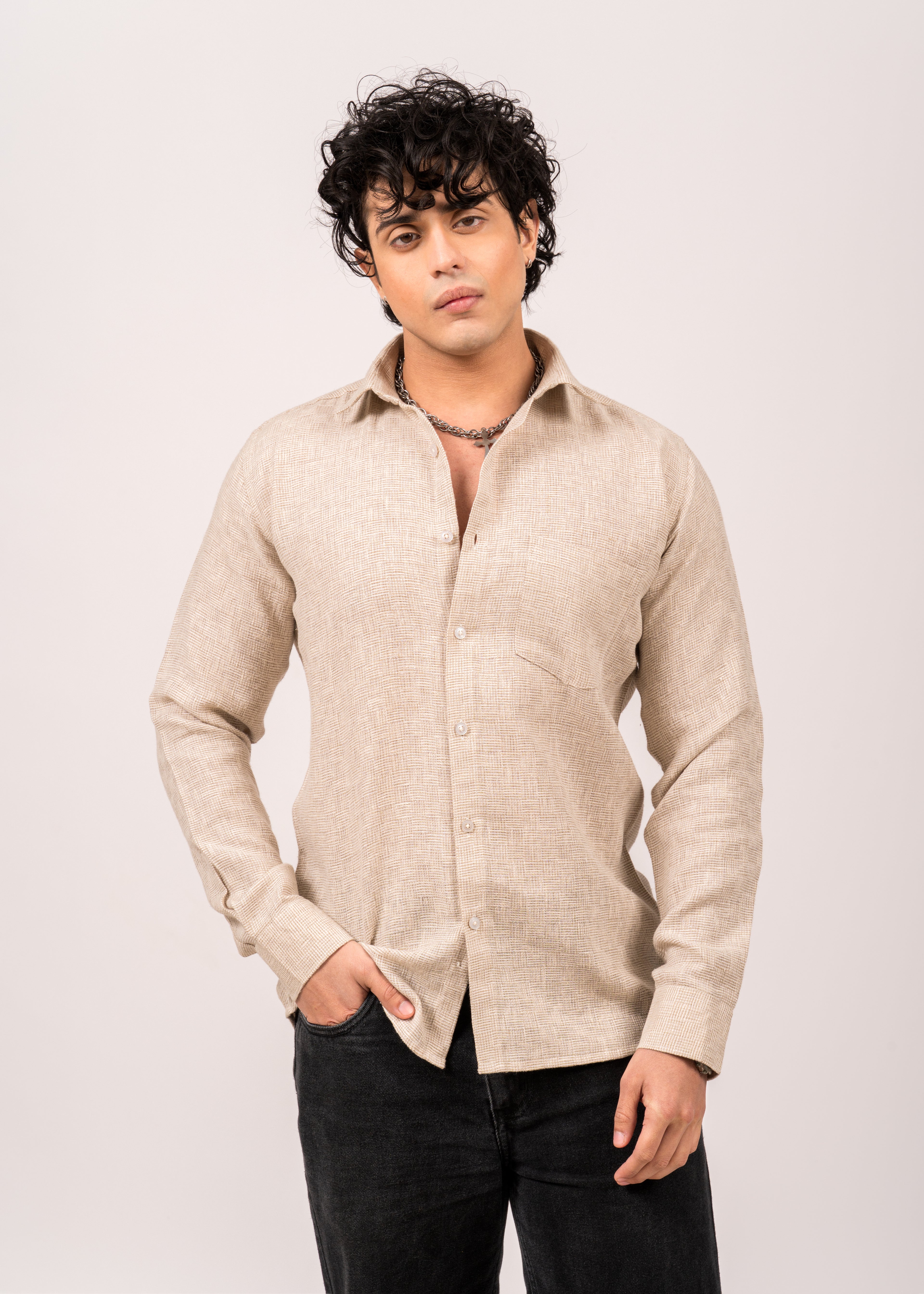 Stone Beige Classic Shirt