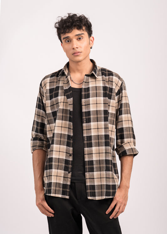 Desert Noir Plaid Shirt