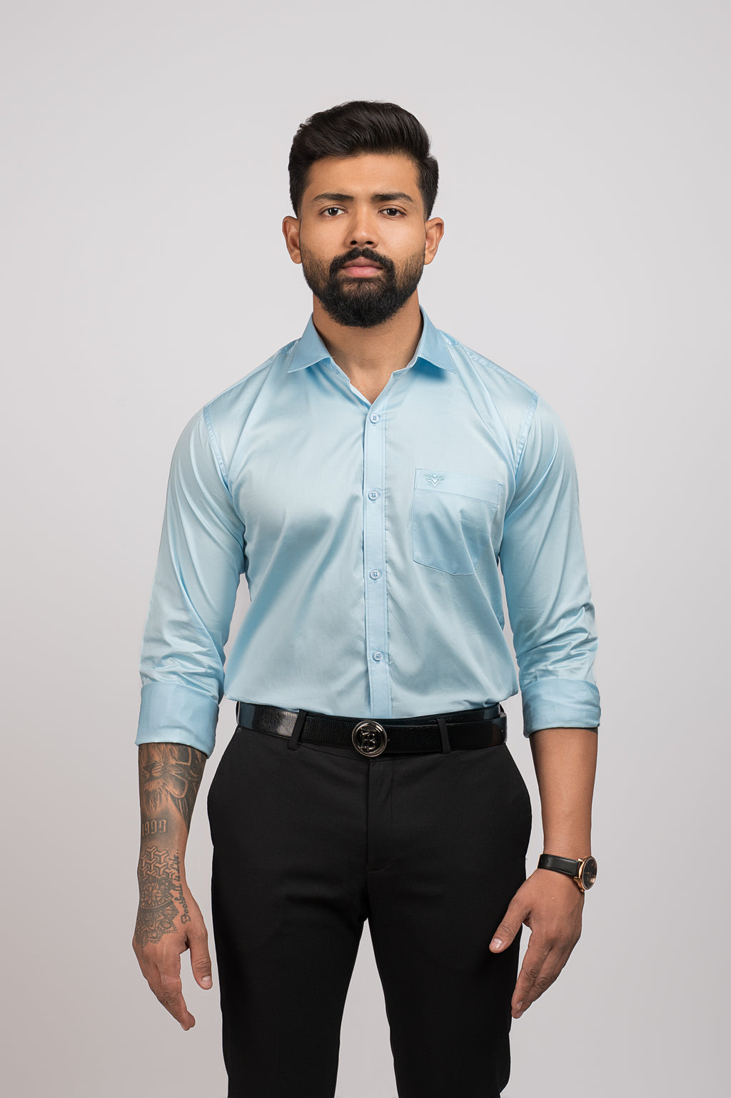 Men's Urban Fit Light Blue Shirt