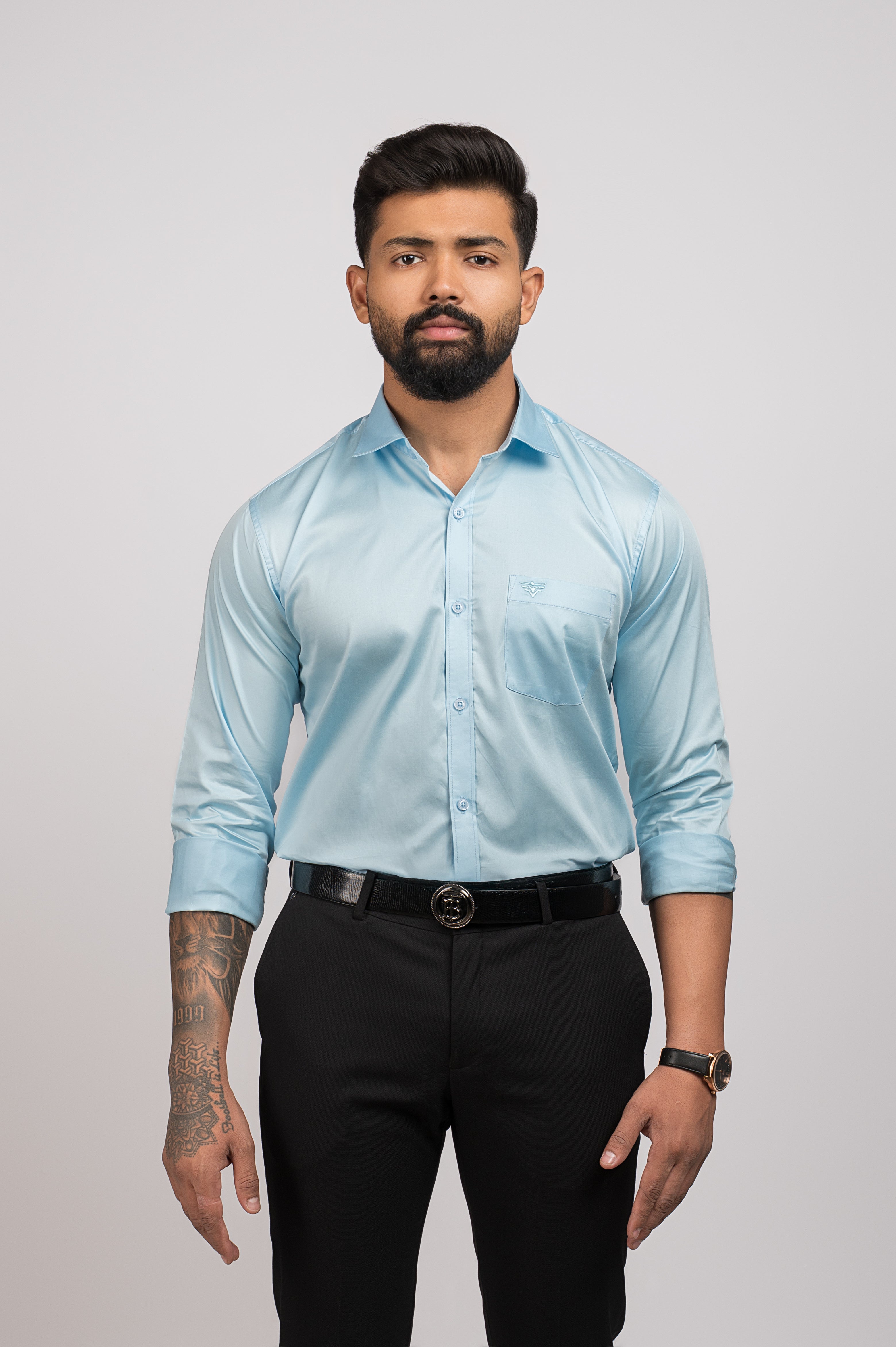 Men's Urban Fit Light Blue Shirt