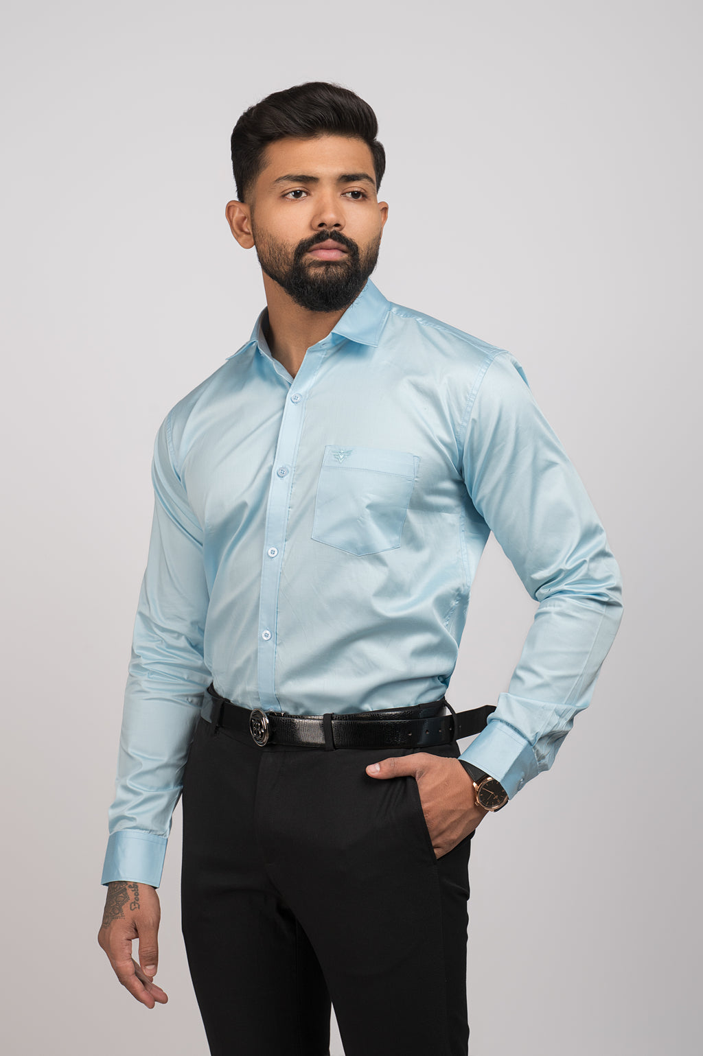 Men's Urban Fit Light Blue Shirt