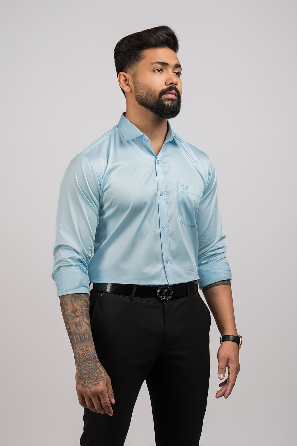 Men's Urban Fit Light Blue Shirt