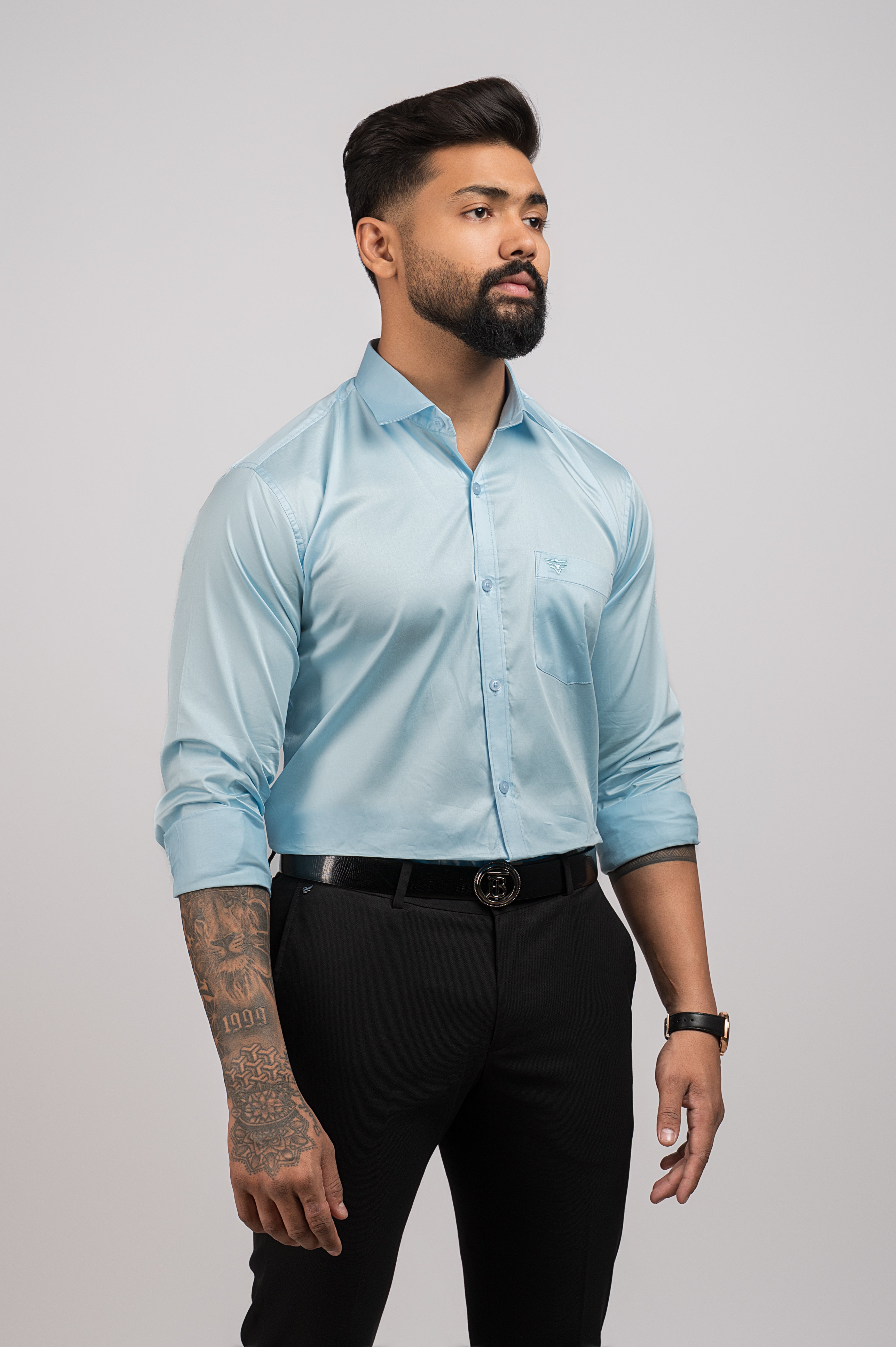Men's Urban Fit Light Blue Shirt