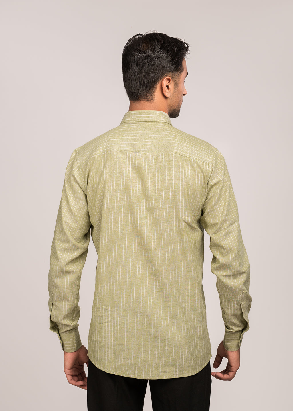 VerveLine Men’s Dual-Tone Pista Striped Shirt