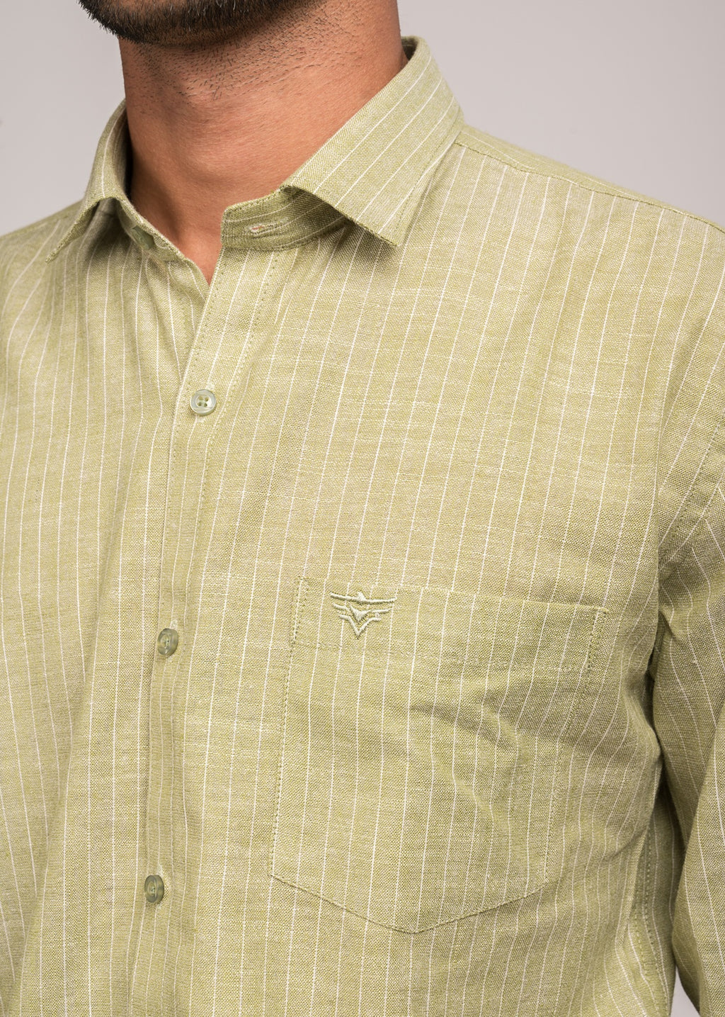 VerveLine Men’s Dual-Tone Pista Striped Shirt