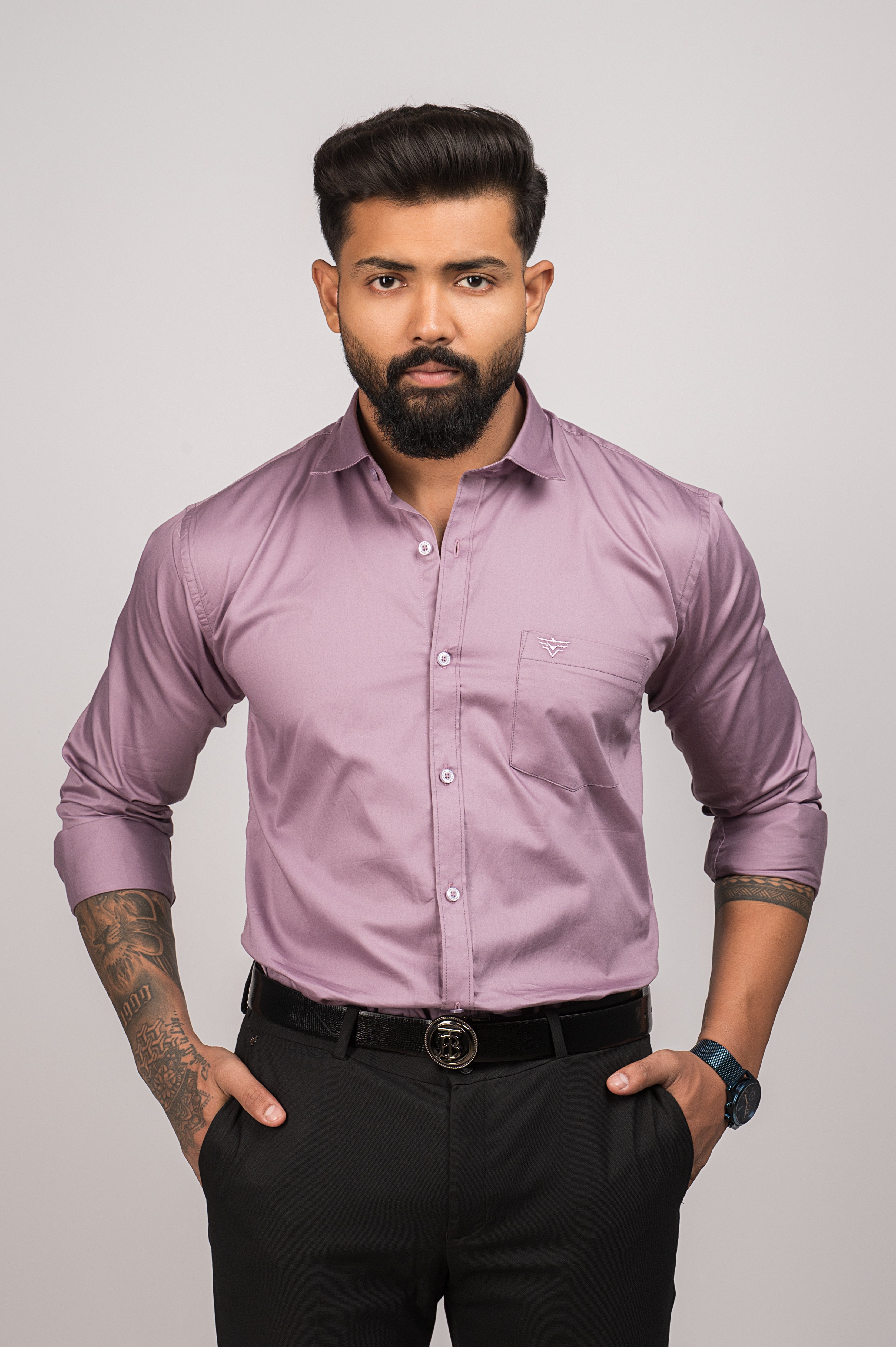 Men's Urban Fit Lavander Shirt