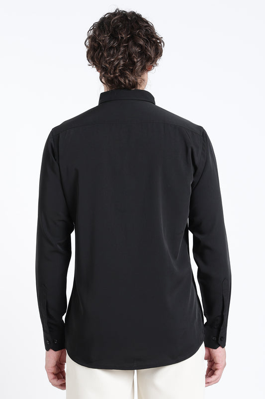 Midnight Black Formal Shirt