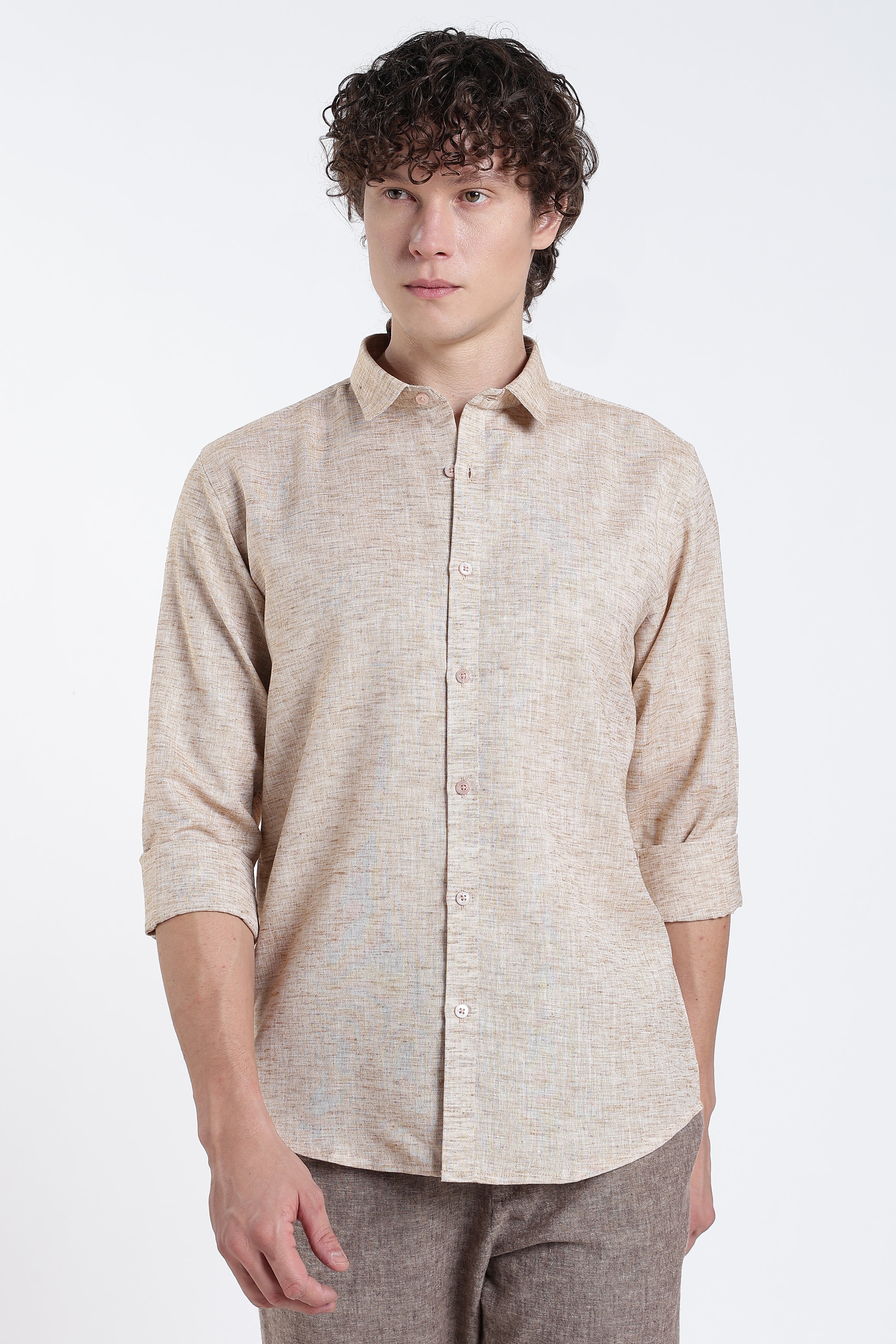 Sandstone Classic Linen Shirts