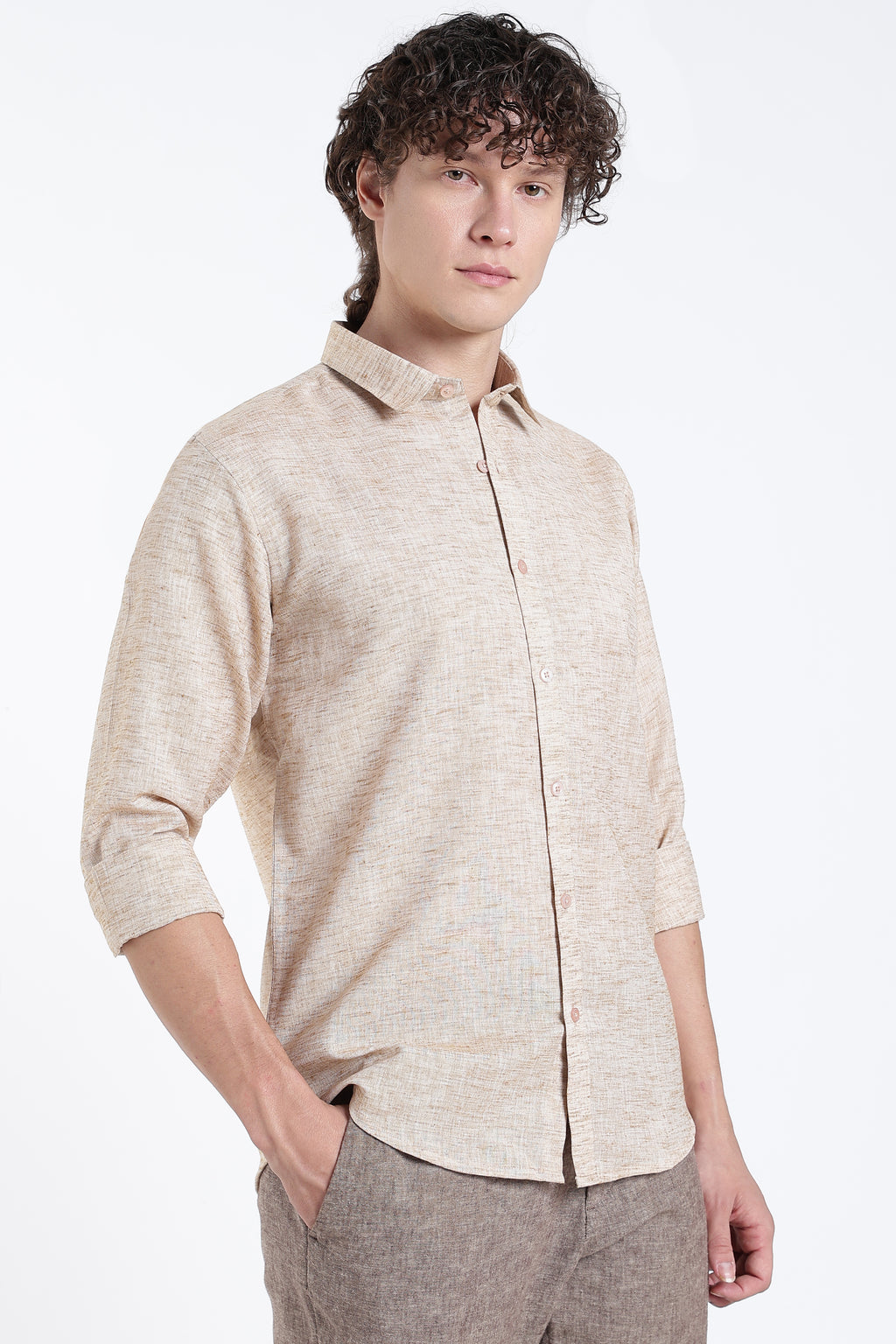 Sandstone Classic Linen Shirts
