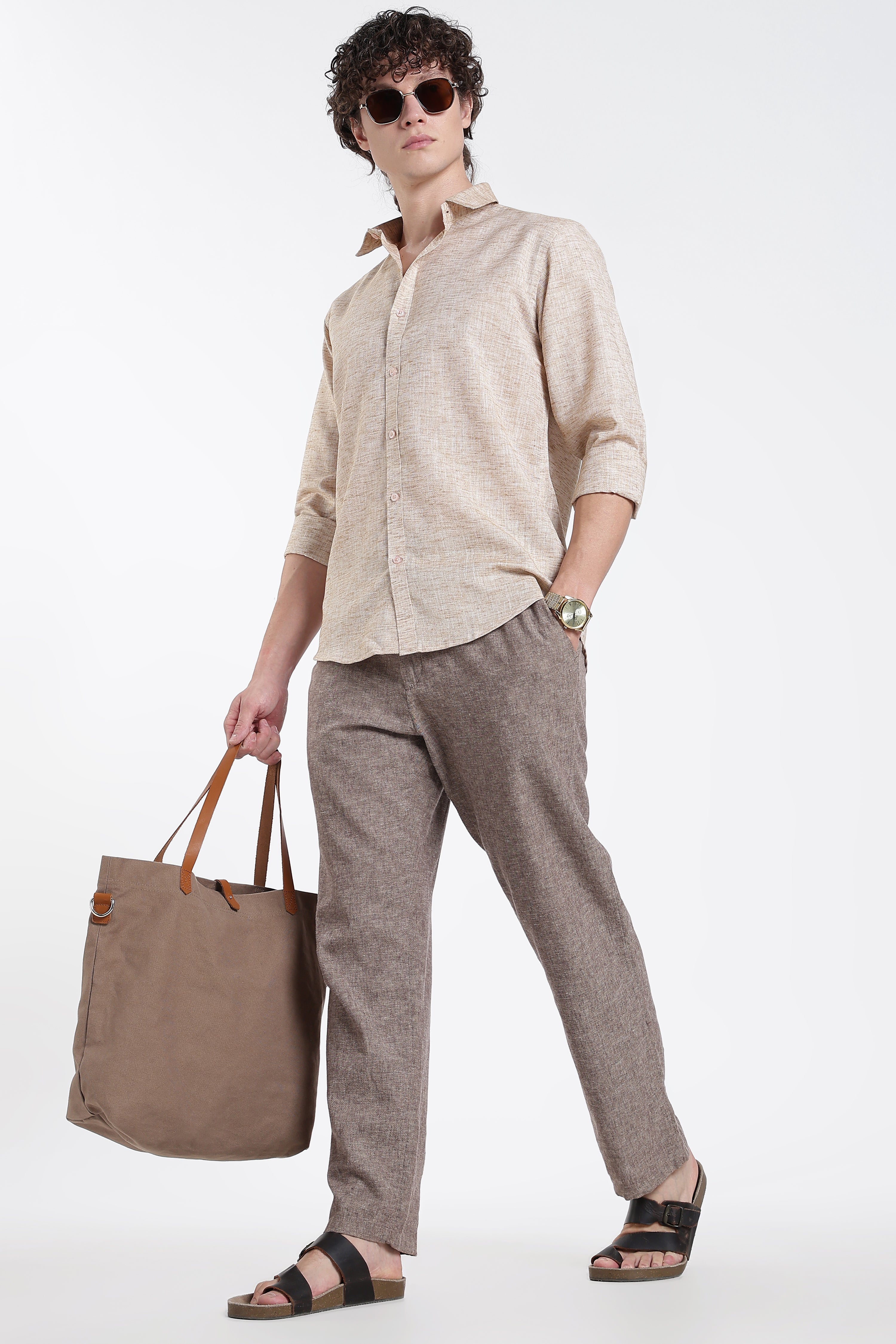 Sandstone Classic Linen Shirts