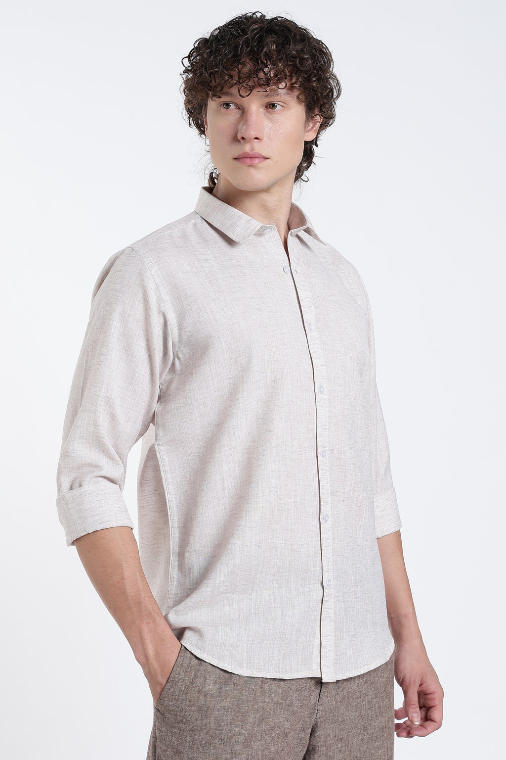 Pearl Ash Linen Shirt