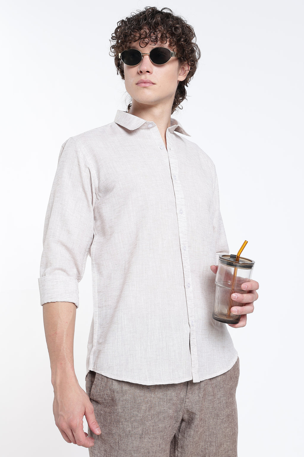 Pearl Ash Linen Shirt