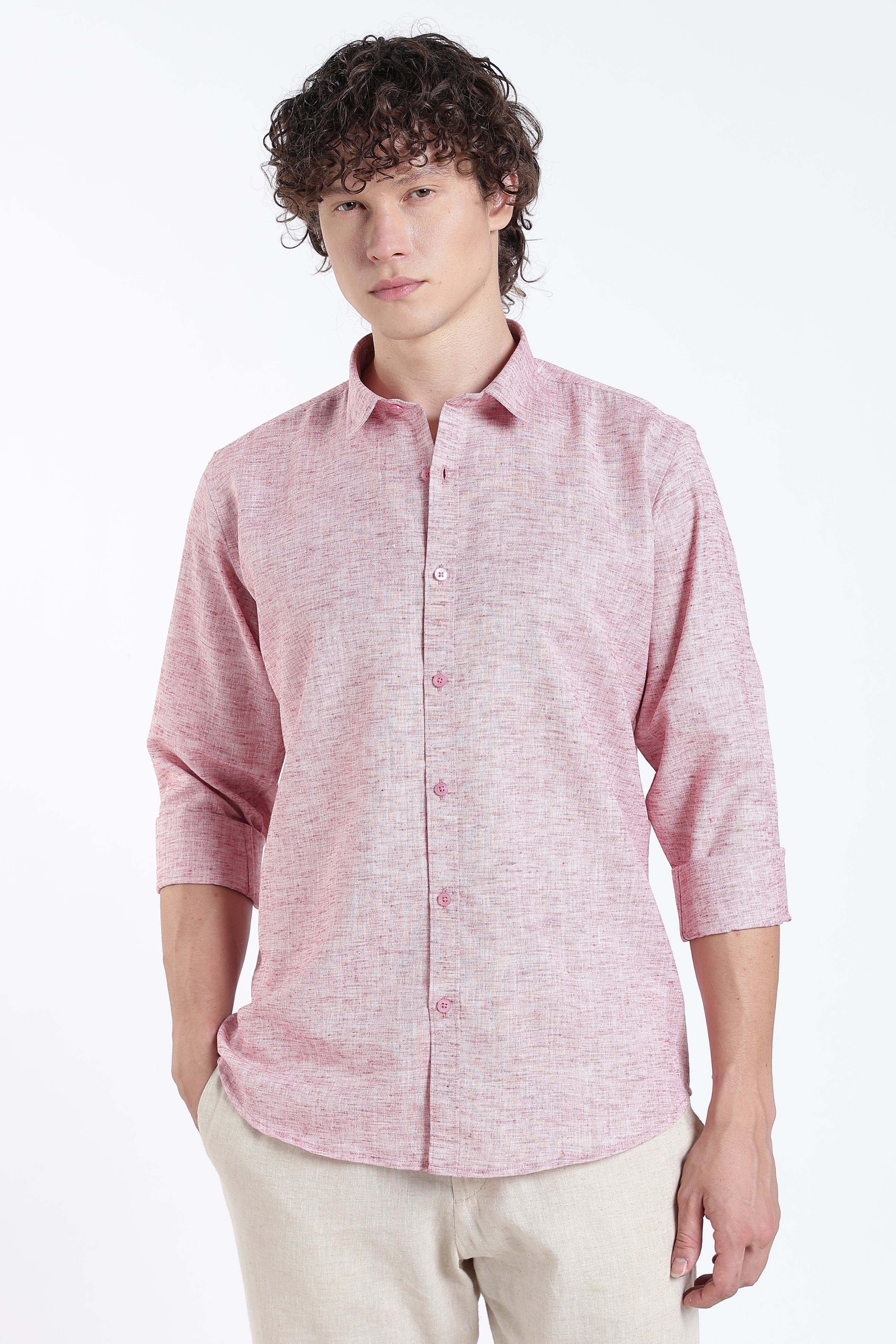 Rose Dust Linen Shirts