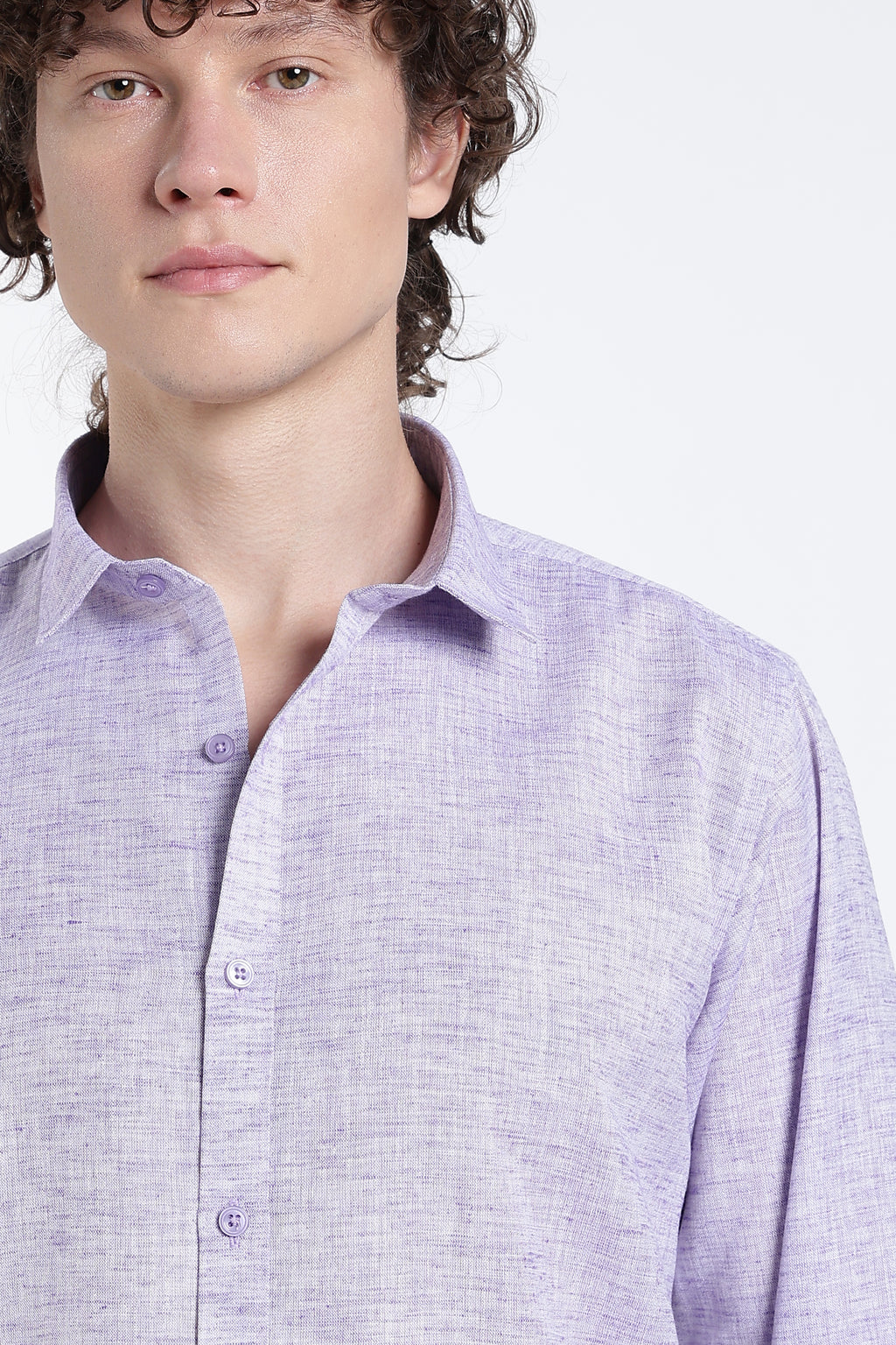 Mist Lavender Linen Shirt