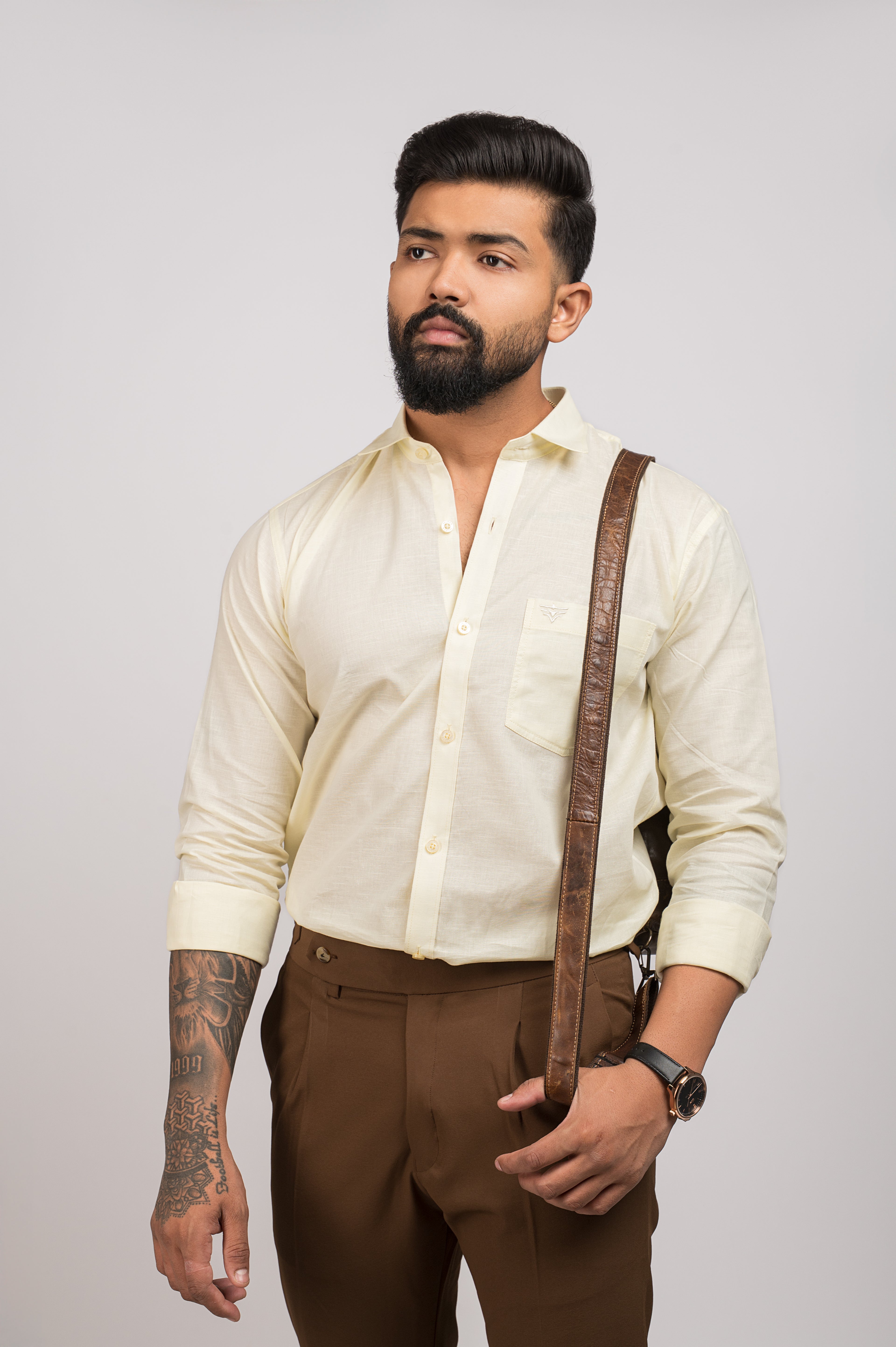 Men's Urban Fit Yellow Shirt