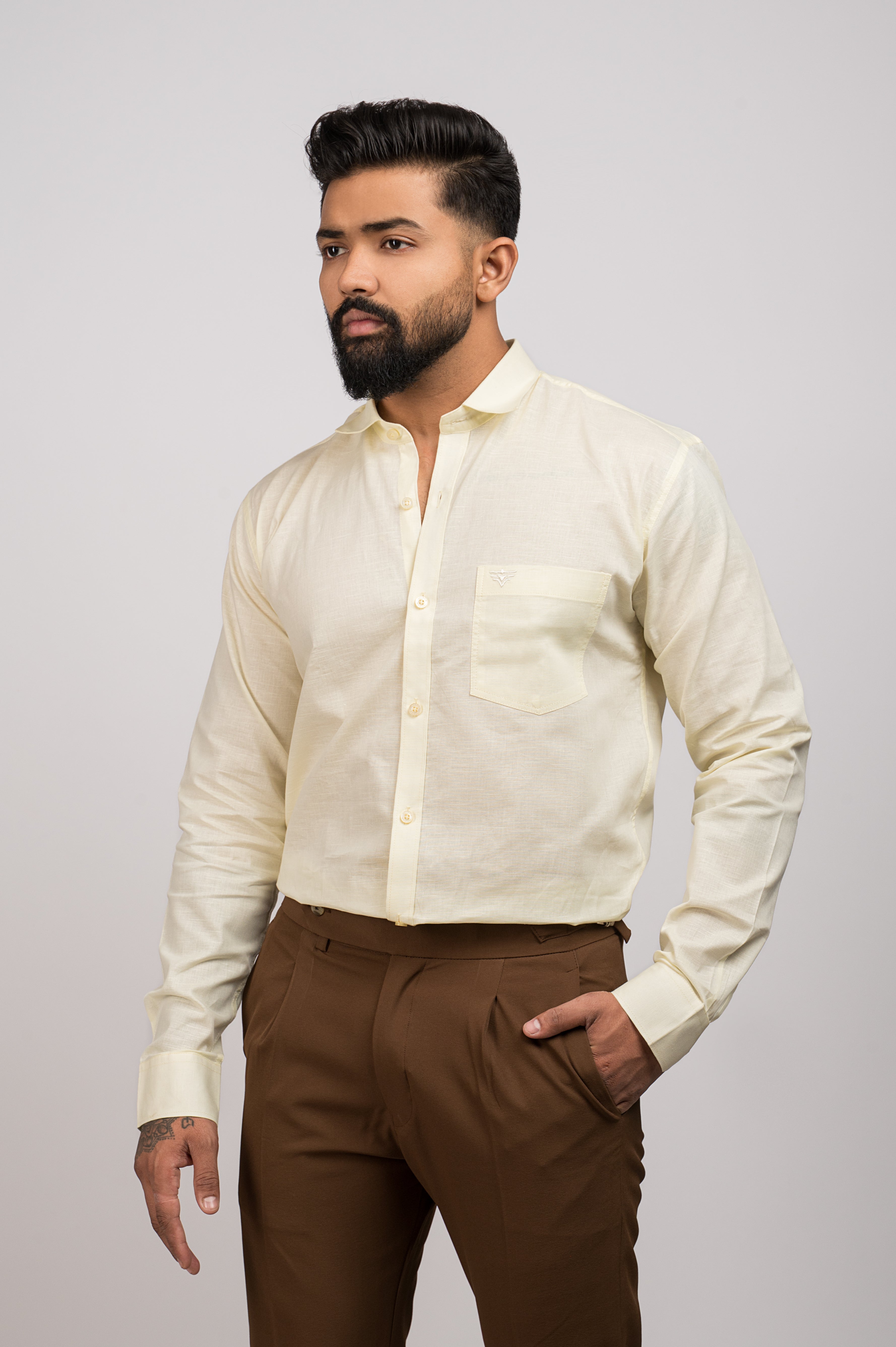 Men's Urban Fit Yellow Shirt