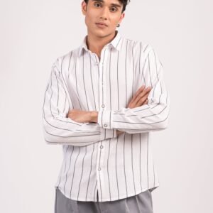 Ivory Drift Stripe Shirt
