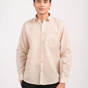 Beige Horizon Stripe Shirt