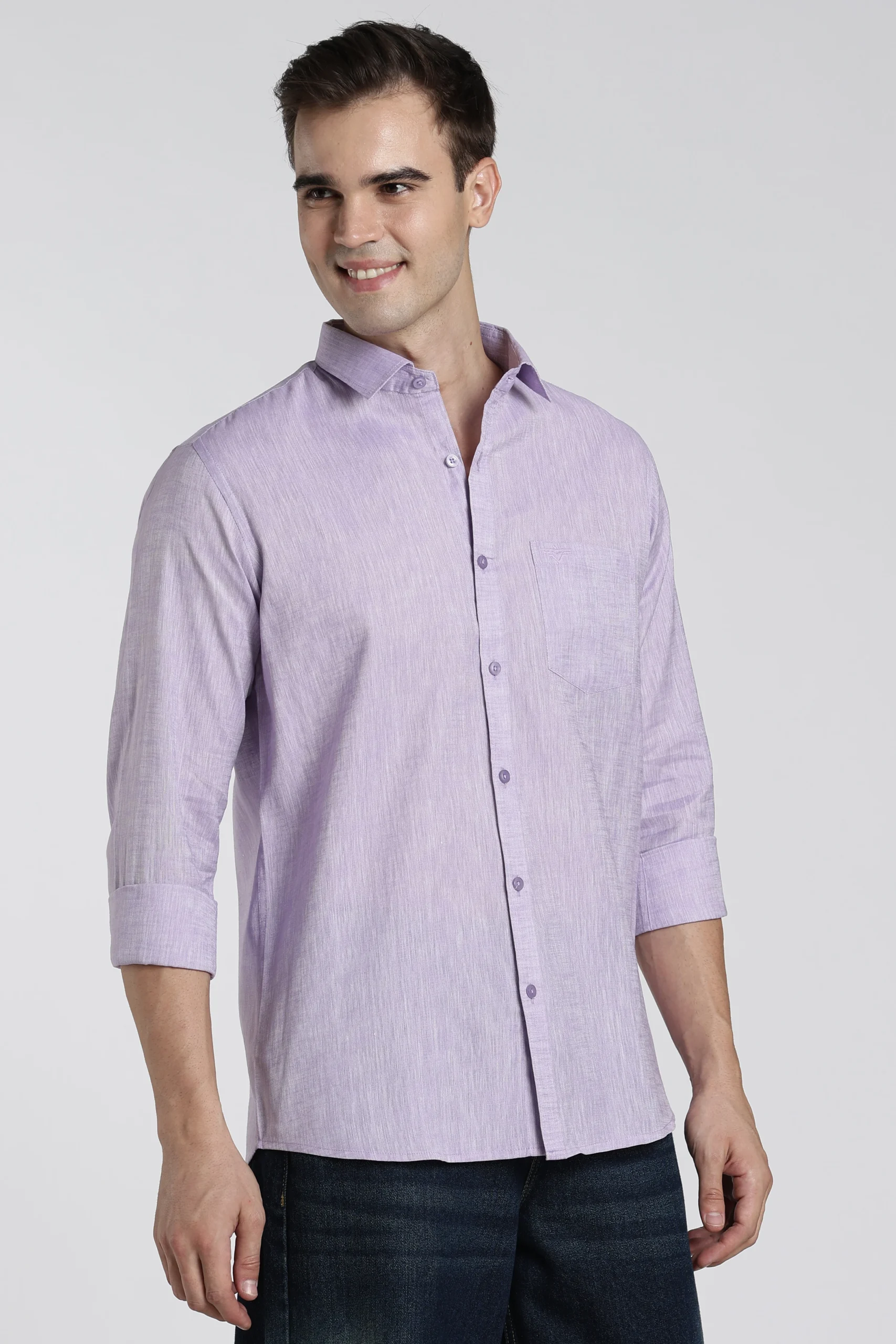 COTTON-LINEN PURPLE