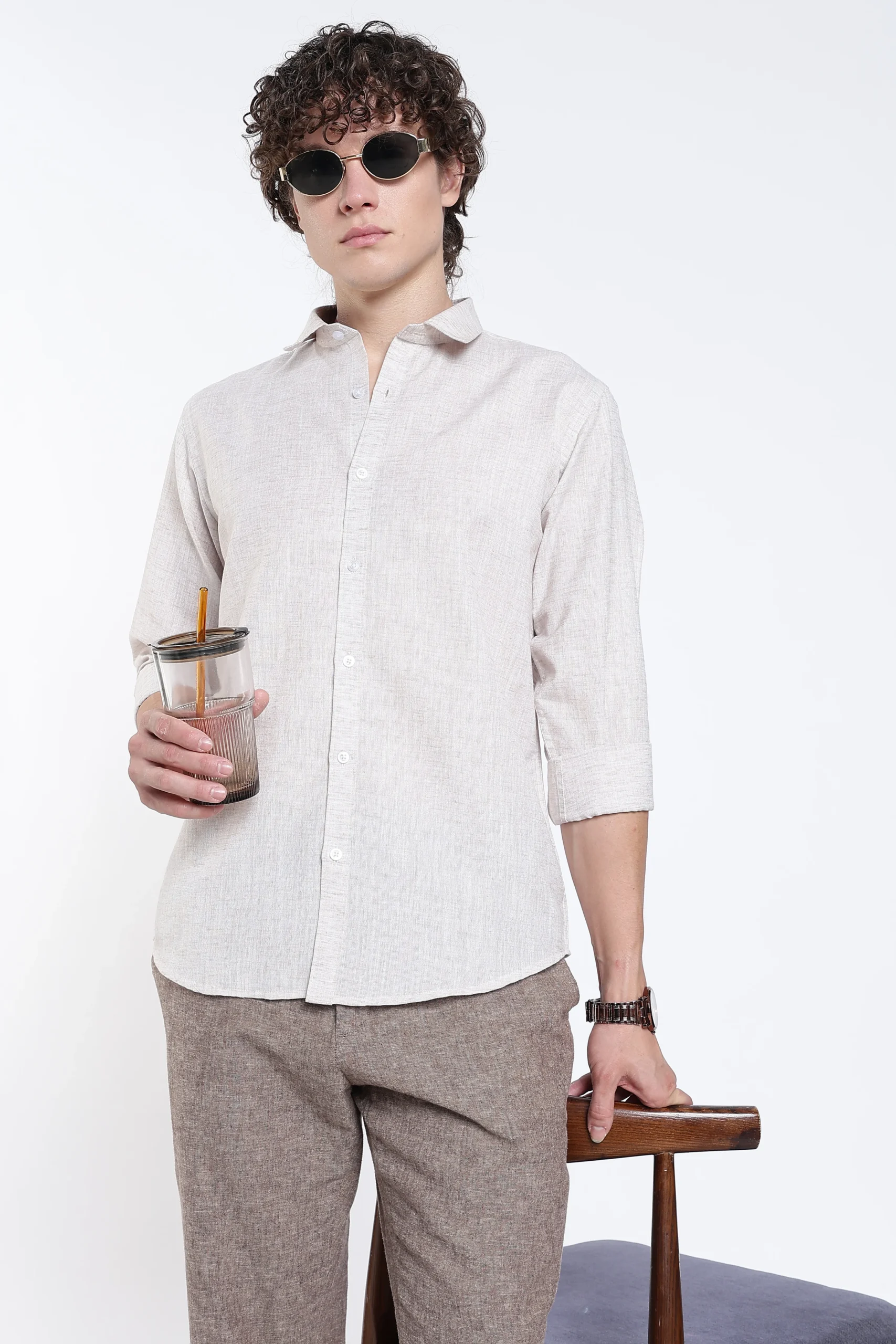 AMAZING LINEN LIGHT BROWN - Image 6