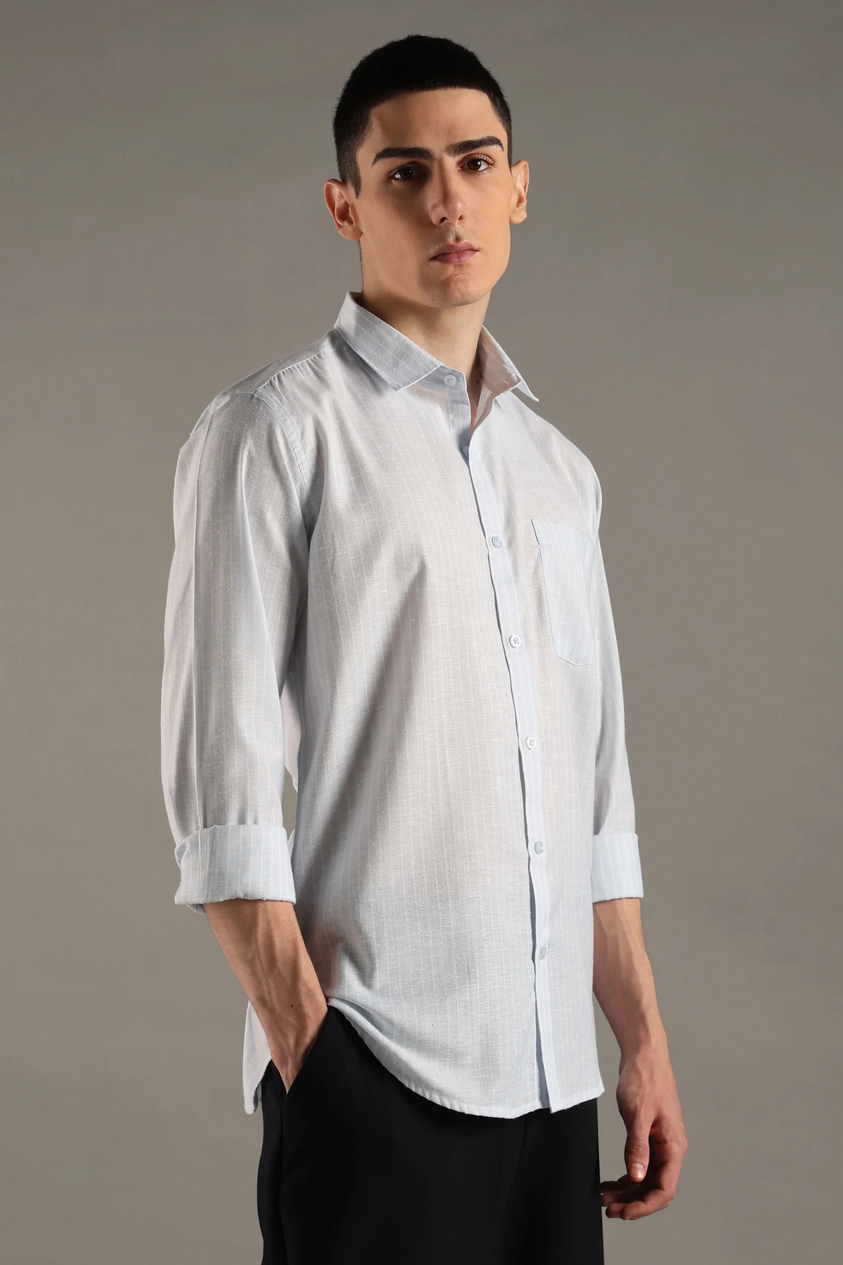 SKY BLUE WHITE LINING - Image 4