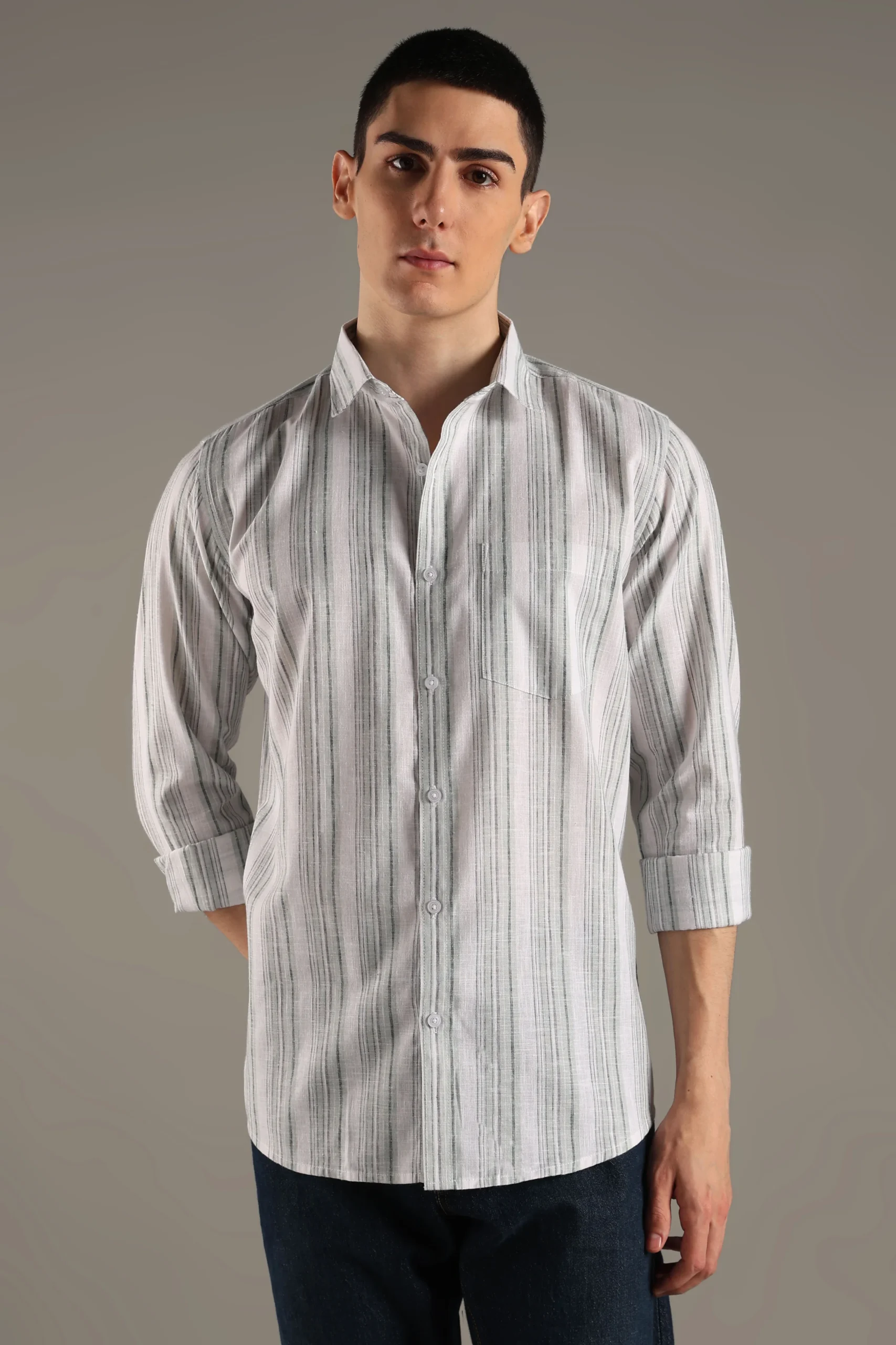 DARK GREEN BROAD STRIPS - Image 4